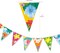Hawaiian Bunting Banner Luau Tropical Party Bunting Hibiscus Yarn Bunting Flag Triangle Banner for Indoor Outdoor Summer Luau Tiki Pool Cocktail Beach Birthday Party Decoration Supplies